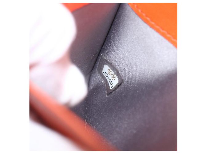 CHANEL Icon line Long Wallet Emaille Orange CC Auth bs31694 - Ansicht 21