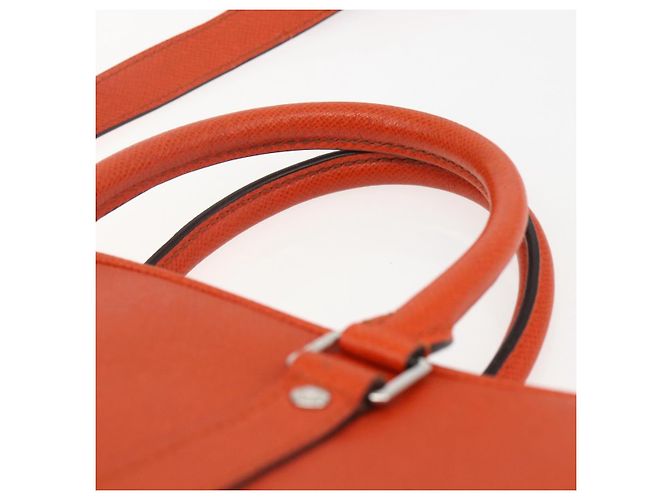 LOUIS VUITTON Taiga Borsa Porta Documenti da Viaggio Arancione M30637 LV Auth 156354 - vista 14