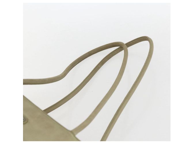 Borsa Tote PRADA Nylon Beige Argento Auth 157778 - vista 8