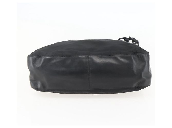 Borsa a spalla con catena Prada in nylon nero argento autentica kk583 - vista 9