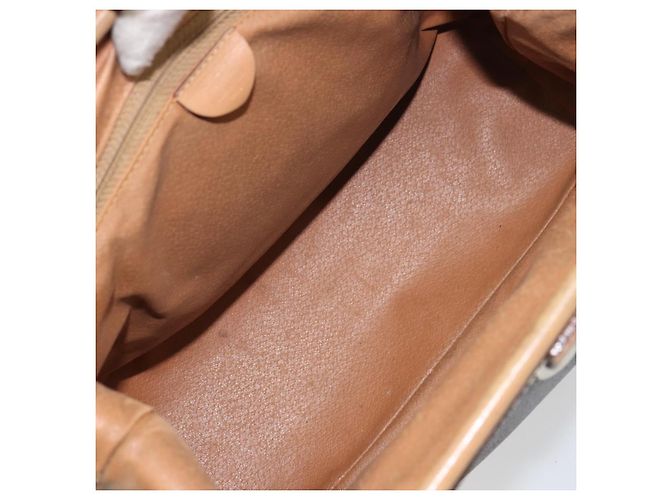Céline Bolsa tote em lona Macadam CELINE em couro PVC marrom dourado Auth bs31514 - vista 16