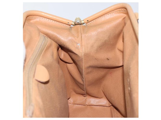 Céline Bolsa tote em lona Macadam CELINE em couro PVC marrom dourado Auth bs31514 - vista 17