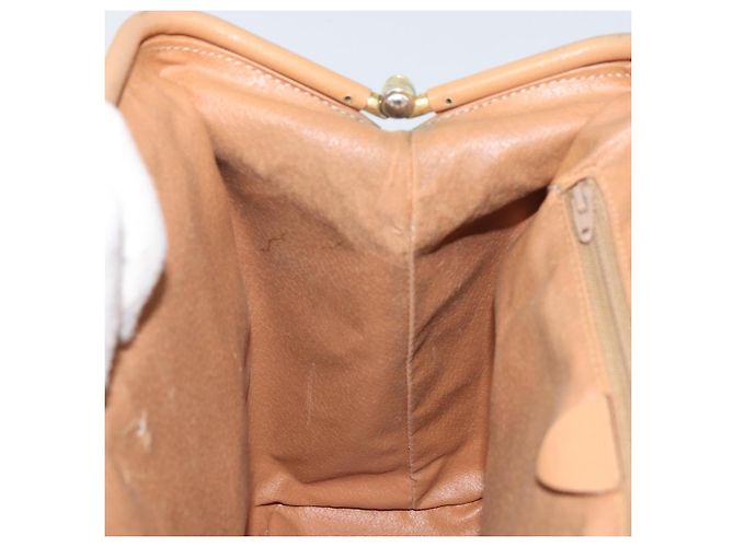 Céline Bolsa tote em lona Macadam CELINE em couro PVC marrom dourado Auth bs31514 - vista 18