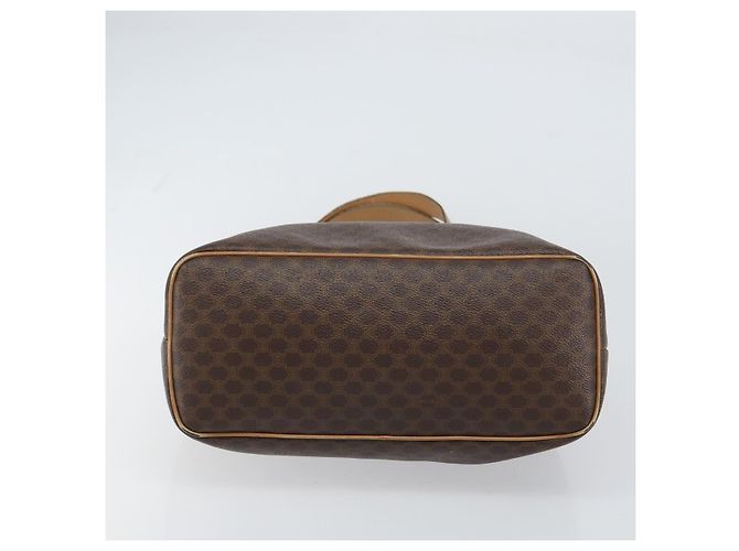 Céline Bolsa tote em lona Macadam CELINE em couro PVC marrom dourado Auth bs31514 - vista 9