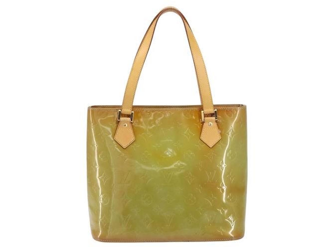 LOUIS VUITTON Borsa a Mano Monogram Vernis Houston Blu Baby M91005 LV Auth ka537 Blu chiaro - vista 13