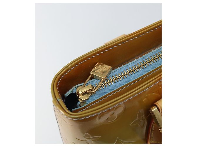 LOUIS VUITTON Borsa a Mano Monogram Vernis Houston Blu Baby M91005 LV Auth ka537 Blu chiaro - vista 18