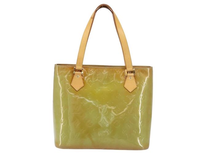 LOUIS VUITTON Borsa a Mano Monogram Vernis Houston Blu Baby M91005 LV Auth ka537 Blu chiaro - vista 2