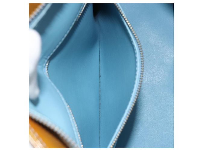 LOUIS VUITTON Borsa a Mano Monogram Vernis Houston Blu Baby M91005 LV Auth ka537 Blu chiaro - vista 22