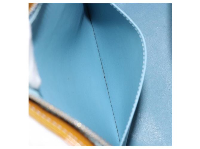 LOUIS VUITTON Borsa a Mano Monogram Vernis Houston Blu Baby M91005 LV Auth ka537 Blu chiaro - vista 23