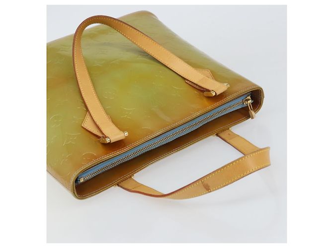 LOUIS VUITTON Borsa a Mano Monogram Vernis Houston Blu Baby M91005 LV Auth ka537 Blu chiaro - vista 6