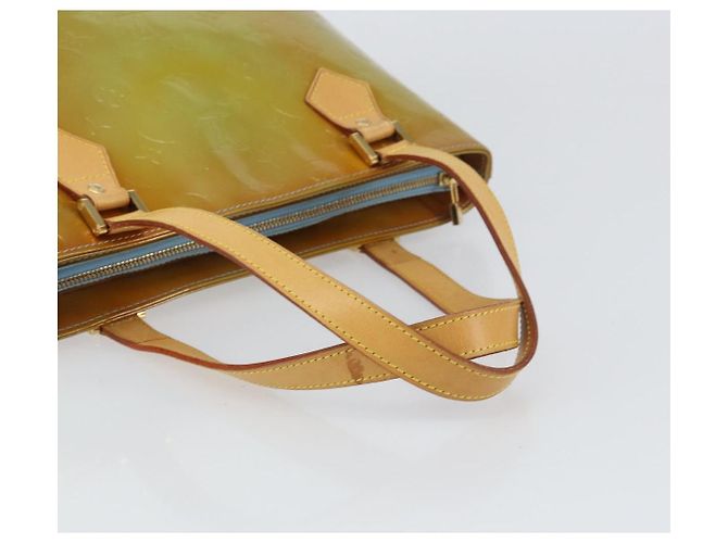LOUIS VUITTON Borsa a Mano Monogram Vernis Houston Blu Baby M91005 LV Auth ka537 Blu chiaro - vista 7