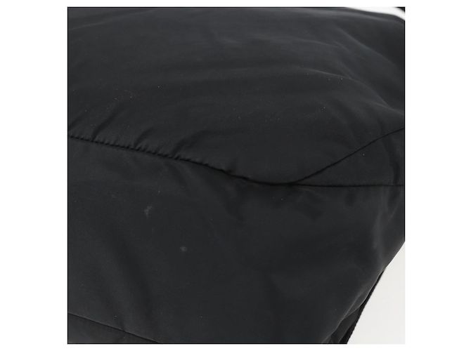 Bolsa de Ombro PRADA Nylon Preto Prata Autêntica 151621 - vista 16