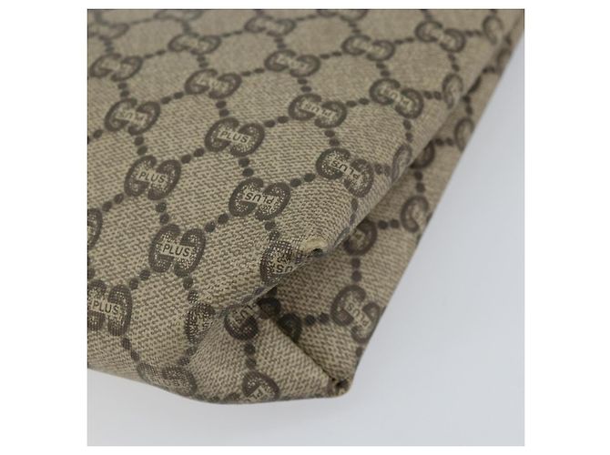 GUCCI GG Plus Supreme Clutch Bag PVC Beige Auth 151524 - vista 7