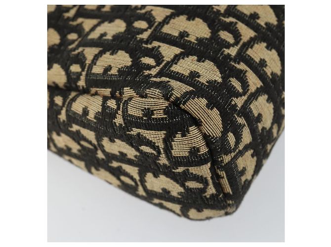 Borsa a Spalla in Tela Trotter Christian Dior Nero Oro Auth 155999 D'oro - vista 14