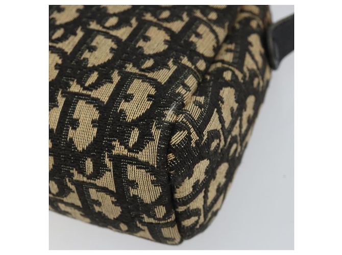 Borsa a Spalla in Tela Trotter Christian Dior Nero Oro Auth 155999 D'oro - vista 9