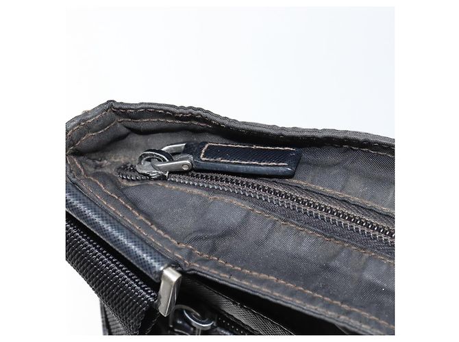 Borsa a Spalla PRADA Nylon Nero Argento Autentica 153239 - vista 10
