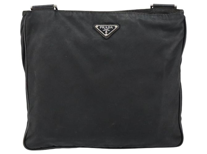 Borsa a Spalla PRADA Nylon Nero Argento Autentica 153239 - vista 13