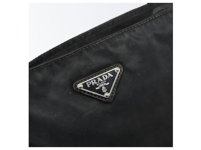 Borsa a Spalla PRADA Nylon Nero Argento Autentica 153239 - vista 18