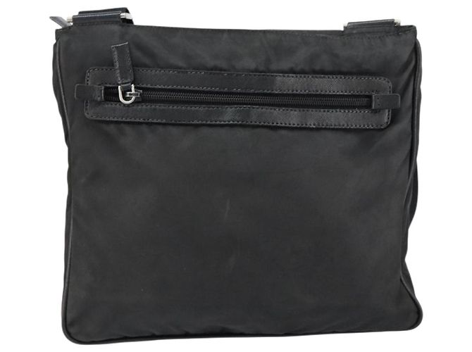 Borsa a Spalla PRADA Nylon Nero Argento Autentica 153239 - vista 2