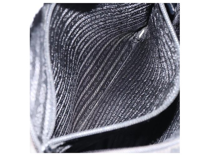 Borsa a Spalla PRADA Nylon Nero Argento Autentica 153239 - vista 23