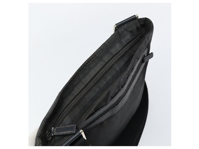 Borsa a Spalla PRADA Nylon Nero Argento Autentica 153239 - vista 6