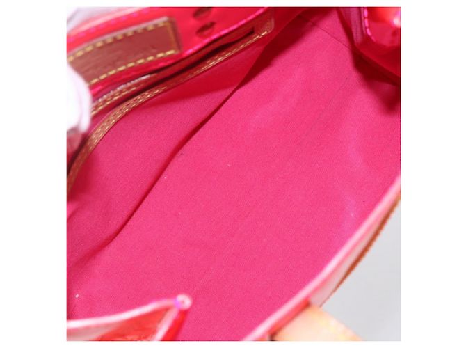 LOUIS VUITTON Monogram Vernis Fluo Reade PM Borsa a Mano Rossa M91903 LV Auth mr1578 Rosso Arancione - vista 11