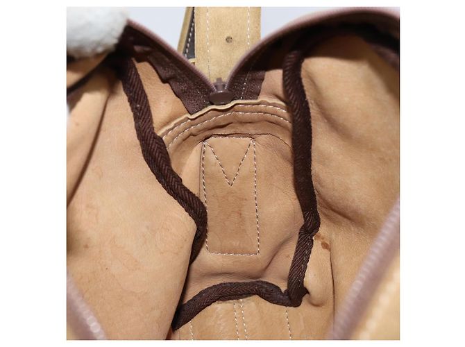 LOEWE Borsa a Spalla Anagram Camoscio Beige Oro Auth 155473 D'oro - vista 17