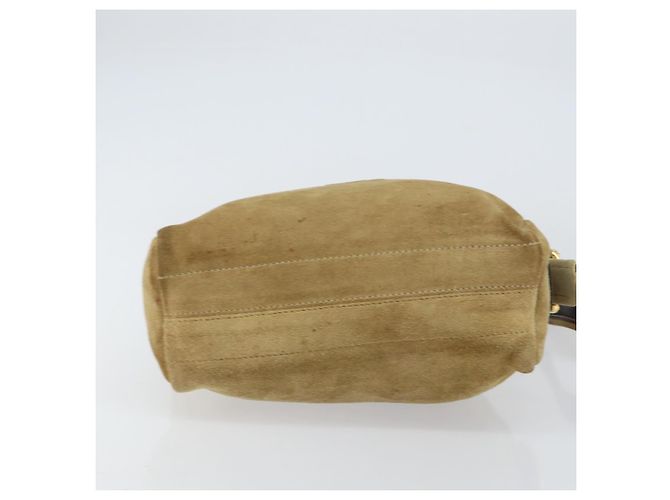 LOEWE Borsa a Spalla Anagram Camoscio Beige Oro Auth 155473 D'oro - vista 5