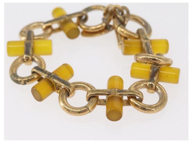 LOEWE Charm Leather metal 2 Set Beige Gold Auth bs31490 - view 9