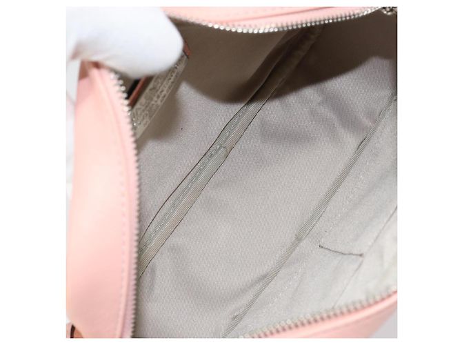 VALENTINO Borsa a Spalla in Pelle Rosa Argento Auth ka575 - vista 11