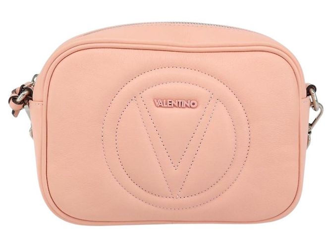 VALENTINO Borsa a Spalla in Pelle Rosa Argento Auth ka575 - vista 13