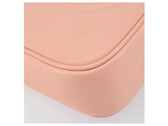 VALENTINO Borsa a Spalla in Pelle Rosa Argento Auth ka575 - vista 15