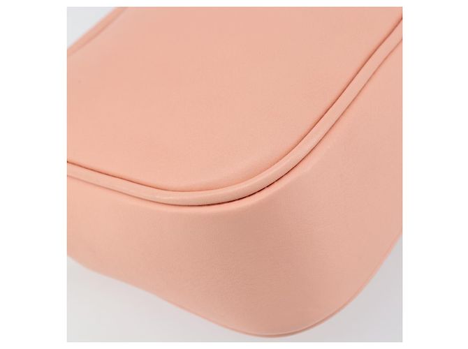 VALENTINO Borsa a Spalla in Pelle Rosa Argento Auth ka575 - vista 17