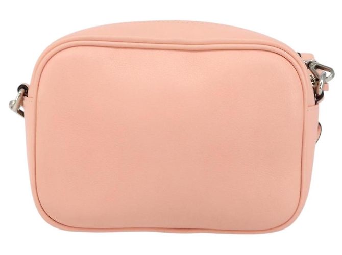 VALENTINO Borsa a Spalla in Pelle Rosa Argento Auth ka575 - vista 2