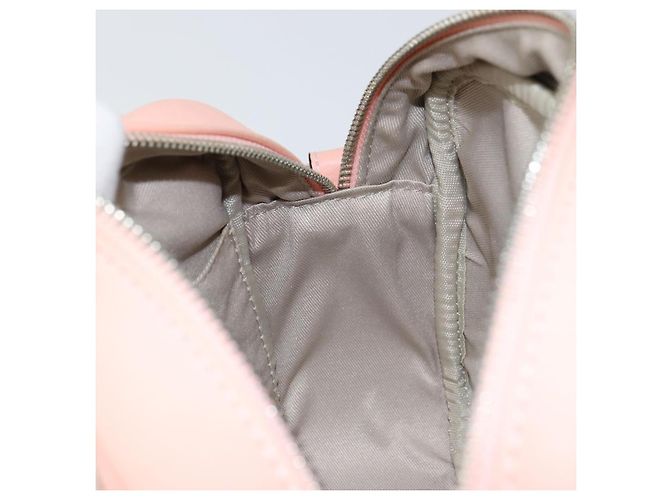 VALENTINO Borsa a Spalla in Pelle Rosa Argento Auth ka575 - vista 20