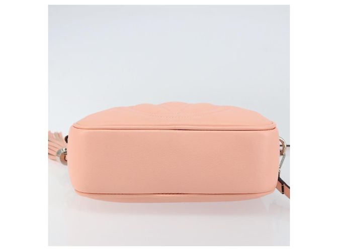 VALENTINO Borsa a Spalla in Pelle Rosa Argento Auth ka575 - vista 5