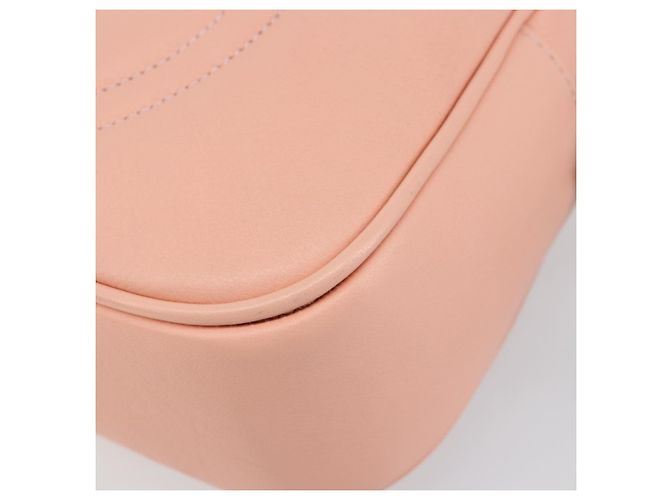 VALENTINO Borsa a Spalla in Pelle Rosa Argento Auth ka575 - vista 8