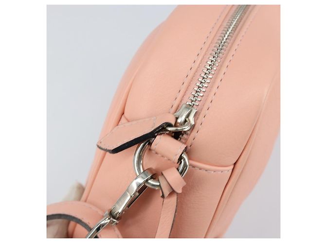 VALENTINO Borsa a Spalla in Pelle Rosa Argento Auth ka575 - vista 9