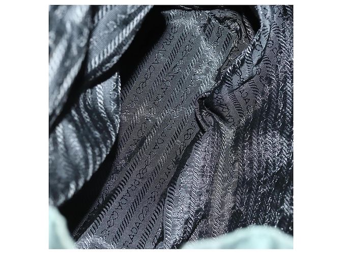 PRADA Rucksack aus Nylon grün silber authentisch 154589 - Ansicht 11