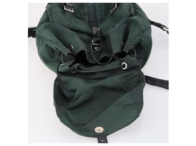 PRADA Rucksack aus Nylon grün silber authentisch 154589 - Ansicht 20