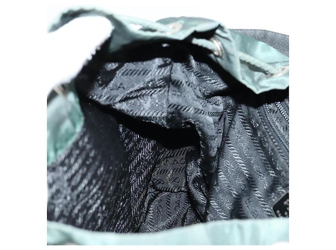 PRADA Rucksack aus Nylon grün silber authentisch 154589 - Ansicht 22