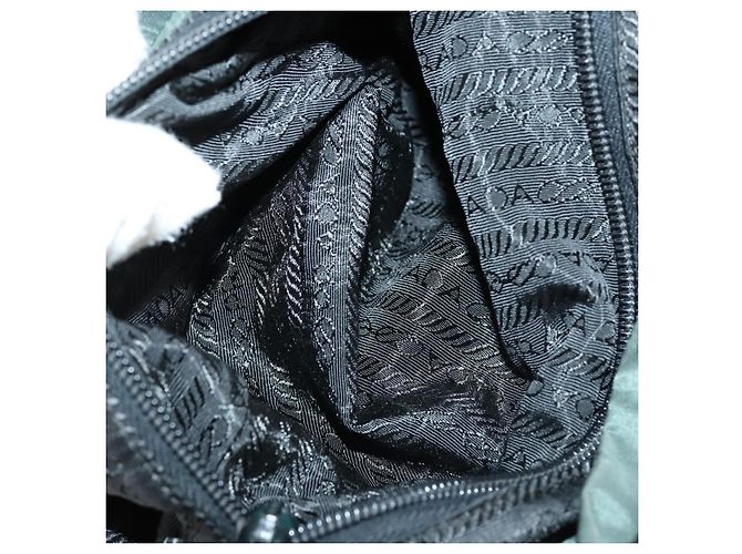 PRADA Rucksack aus Nylon grün silber authentisch 154589 - Ansicht 25