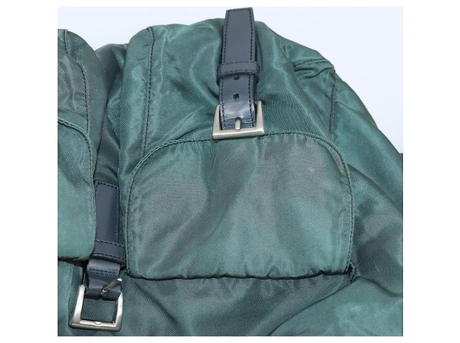 PRADA Rucksack aus Nylon grün silber authentisch 154589 - Ansicht 26