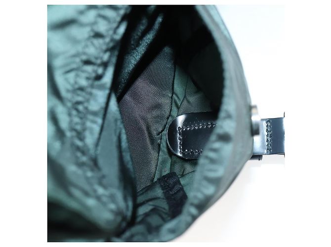 PRADA Rucksack aus Nylon grün silber authentisch 154589 - Ansicht 27