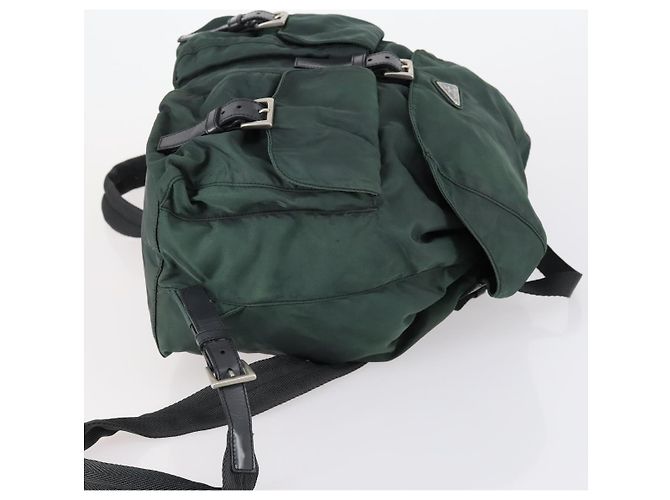 PRADA Rucksack aus Nylon grün silber authentisch 154589 - Ansicht 3