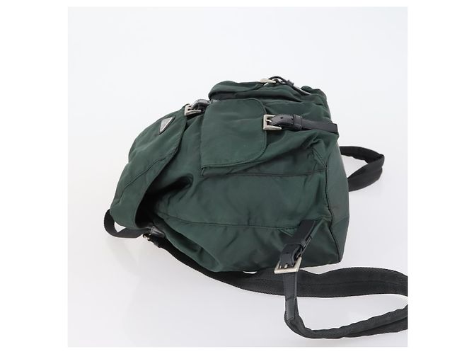 PRADA Rucksack aus Nylon grün silber authentisch 154589 - Ansicht 4