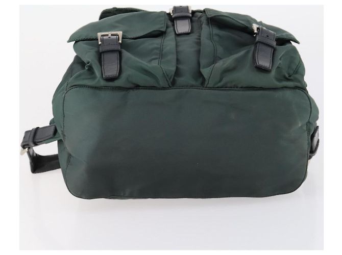 PRADA Rucksack aus Nylon grün silber authentisch 154589 - Ansicht 5