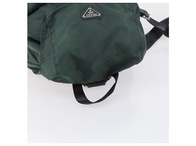 PRADA Rucksack aus Nylon grün silber authentisch 154589 - Ansicht 6