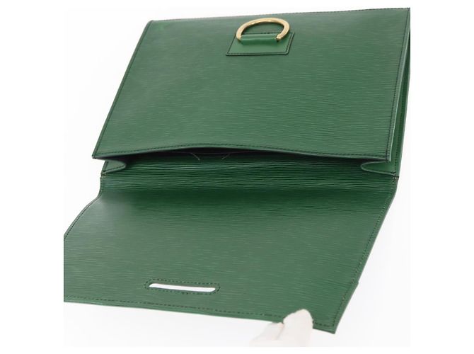 LOUIS VUITTON Clutch Jena Epi Verde M52724 LV Auth 155008 - vista 19