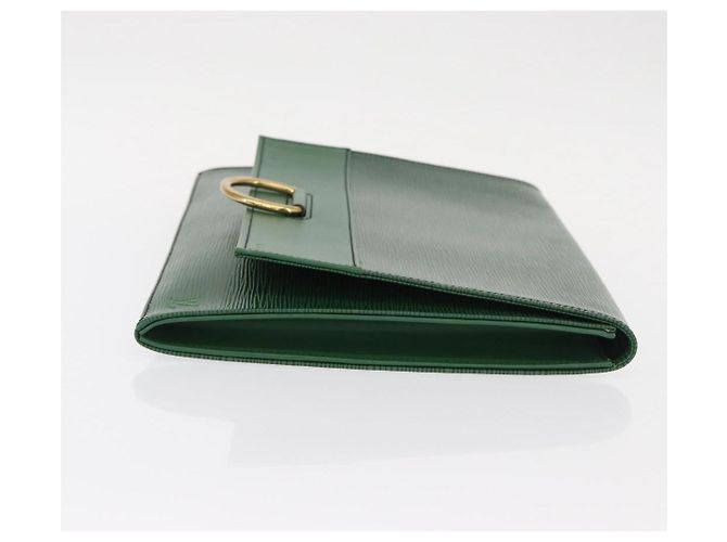 LOUIS VUITTON Clutch Jena Epi Verde M52724 LV Auth 155008 - vista 3